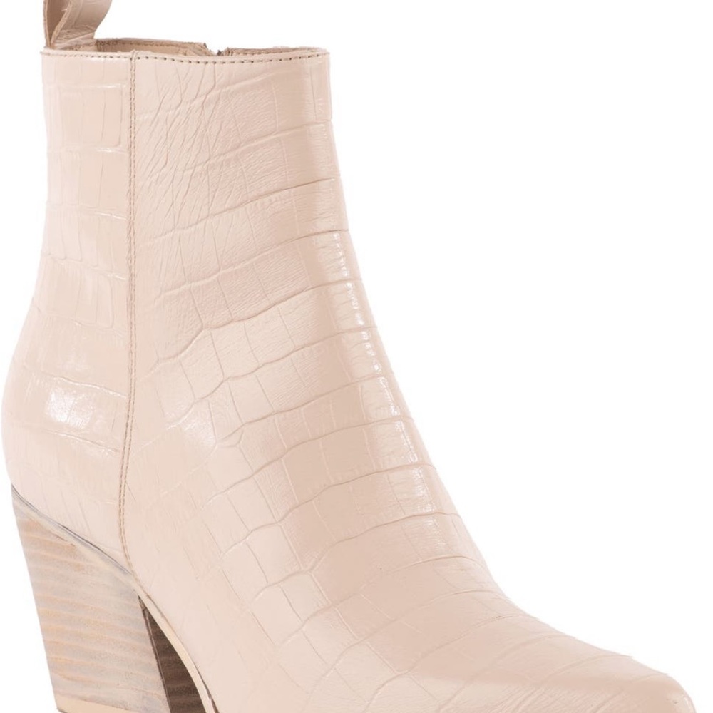 Seychelles leather booties size 10 cream beige boot western booties - Picture 4 of 14